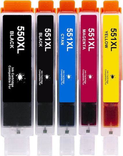 Συμβατό μελάνι Canon CLI-551 Yellow 6446B001, CLI551YXL 270 σελ/12,5ml