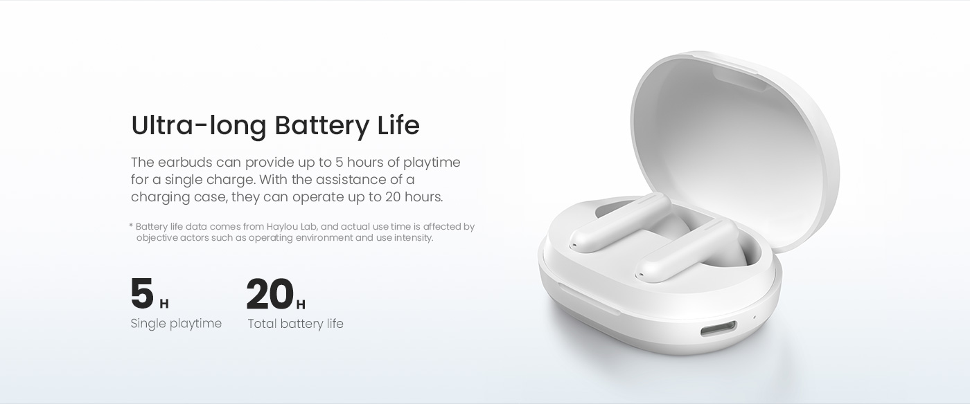 Haylou GT7 In-ear Bluetooth Handsfree Μαύρο