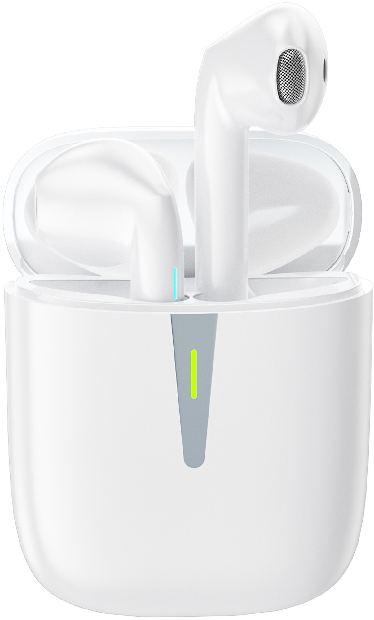 PLATINET BLUETOOTH V5.0 EARPHONES + CHARGING STATION PM1010 THUNDERBOLD WHITE