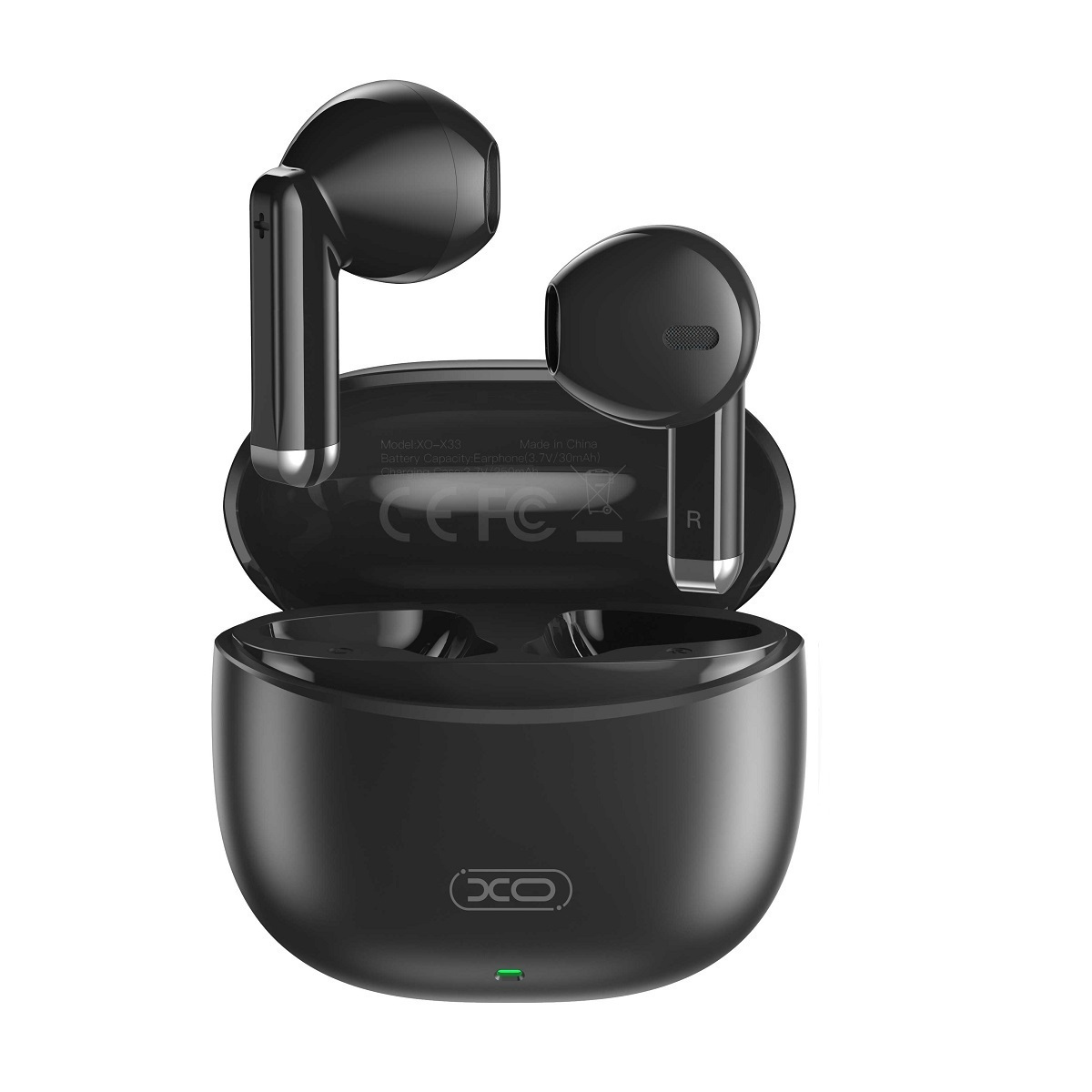 X33 Tws In-ear Bluetooth Handsfree Ακουστικά με Θήκη Φόρτισης Μαύρα