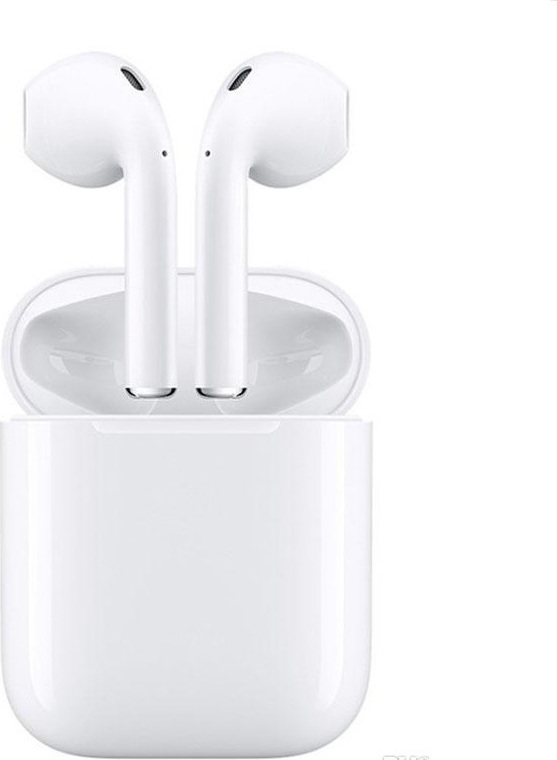 i12 Touch Earbud Bluetooth Handsfree Ακουστικά με Θήκη Φόρτισης Λευκά