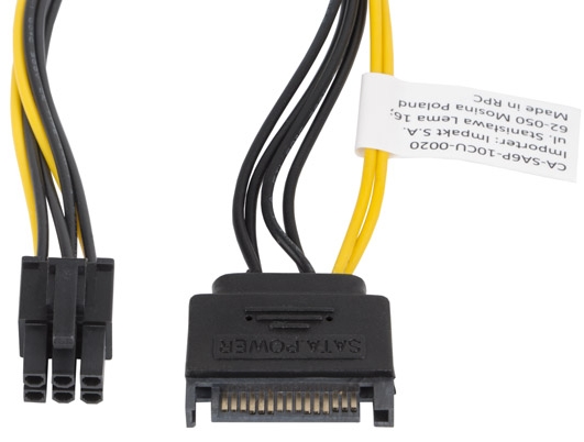 LANBERG CABLE POWER SUPPLY SATA(M) - PCI EXPRESS 6PIN 20CM