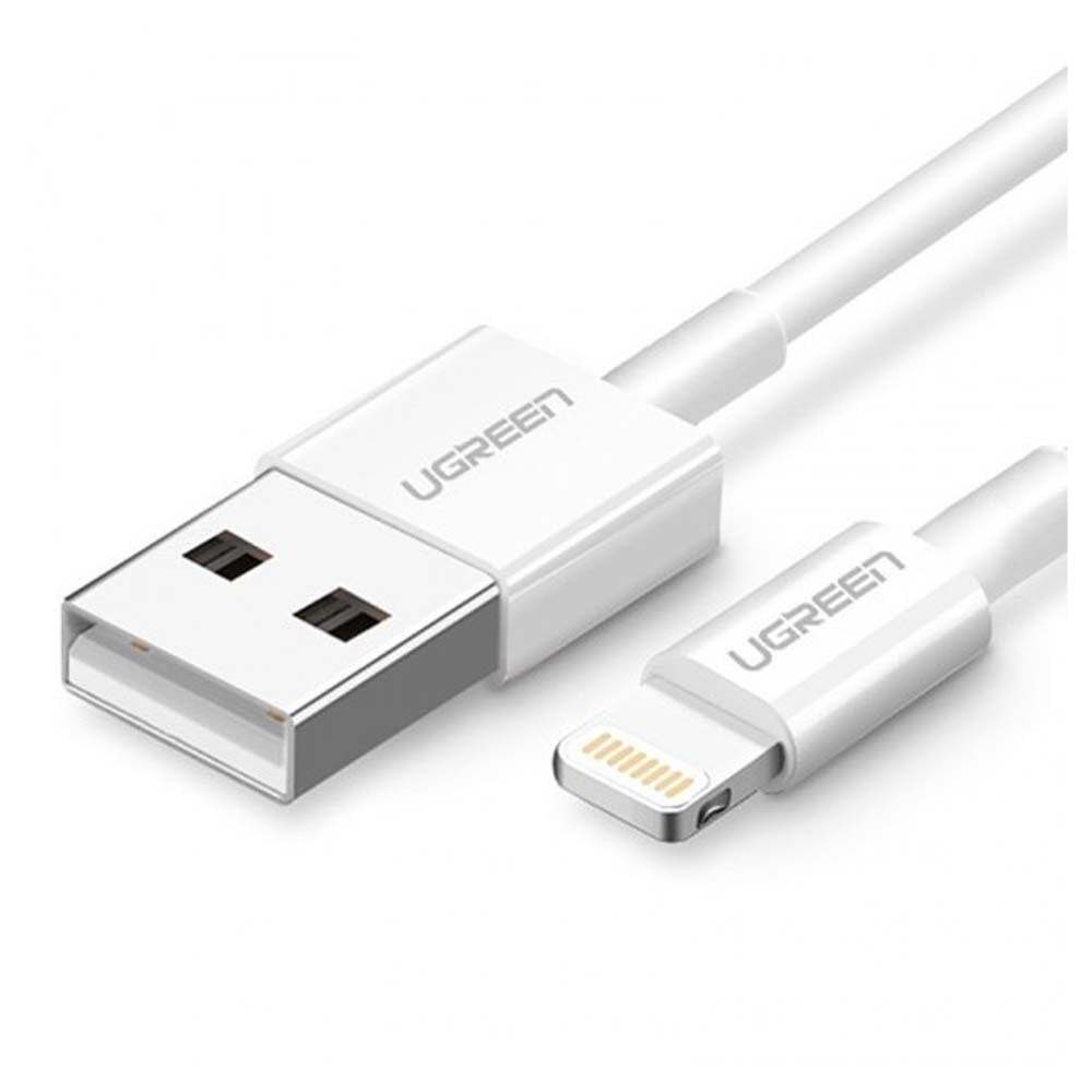 Ugreen Mfi USB-A to Lightning Cable Λευκό 1m (20728)