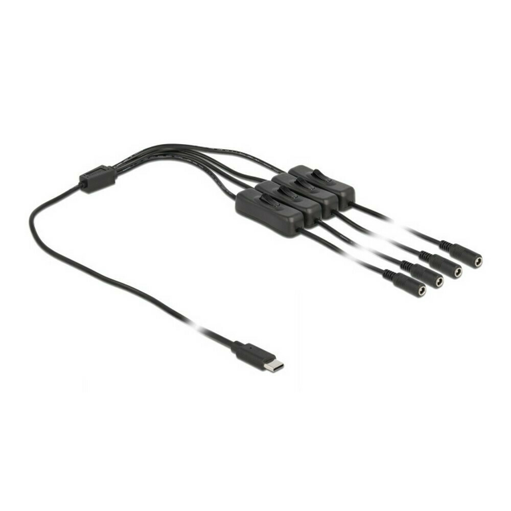 DeLock Καλώδιο USB-A male - DC 1m 86802