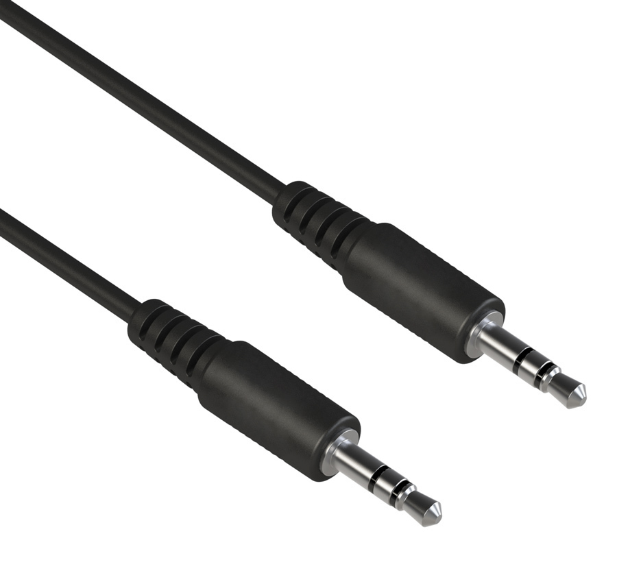 Powertech Καλώδιο 3.5mm male - 3.5mm male Ασημί 2m (CAB-J056)