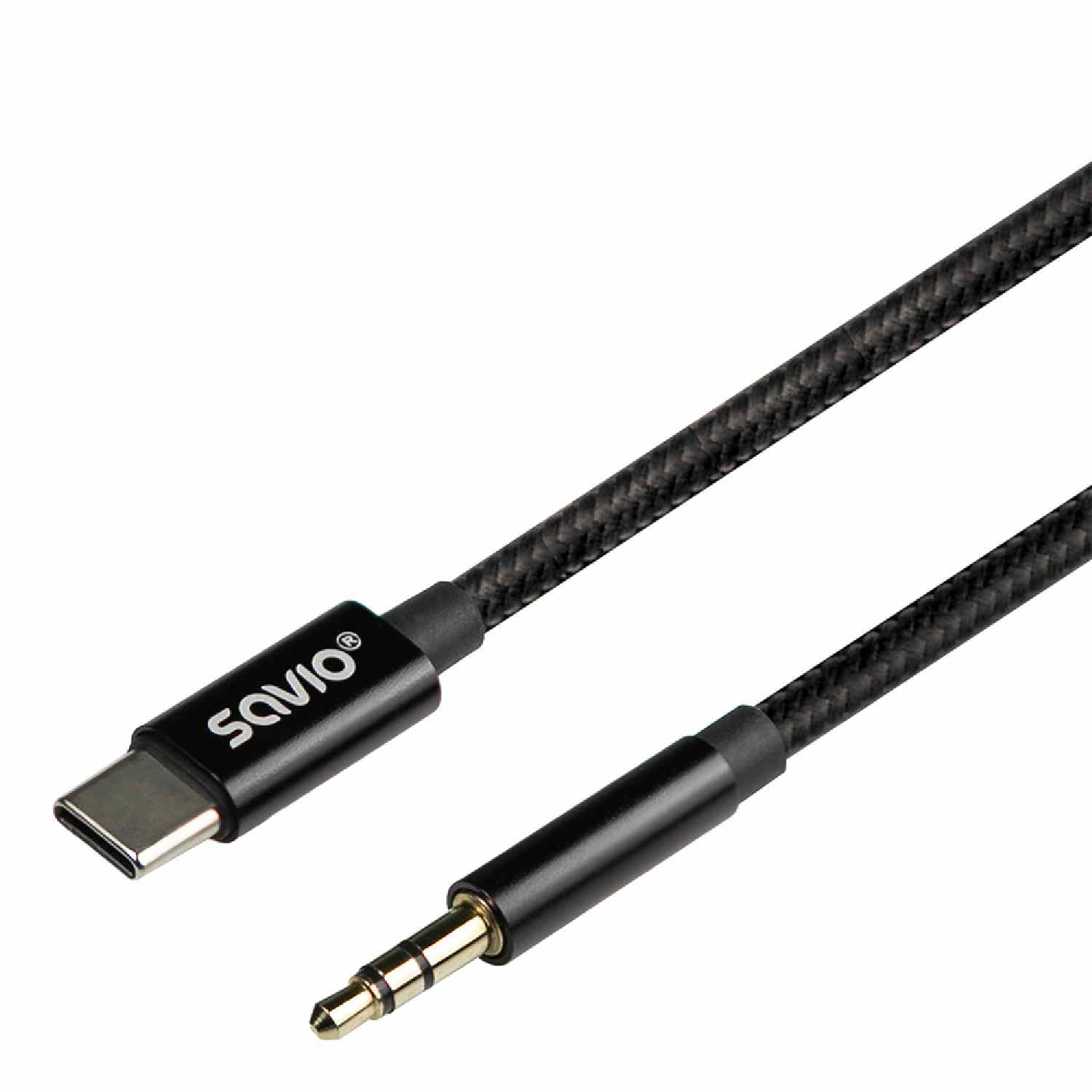 SAVIO CL-187 Καλώδιο USB-C σε Mini Jack 3.5mm με DAC 1m