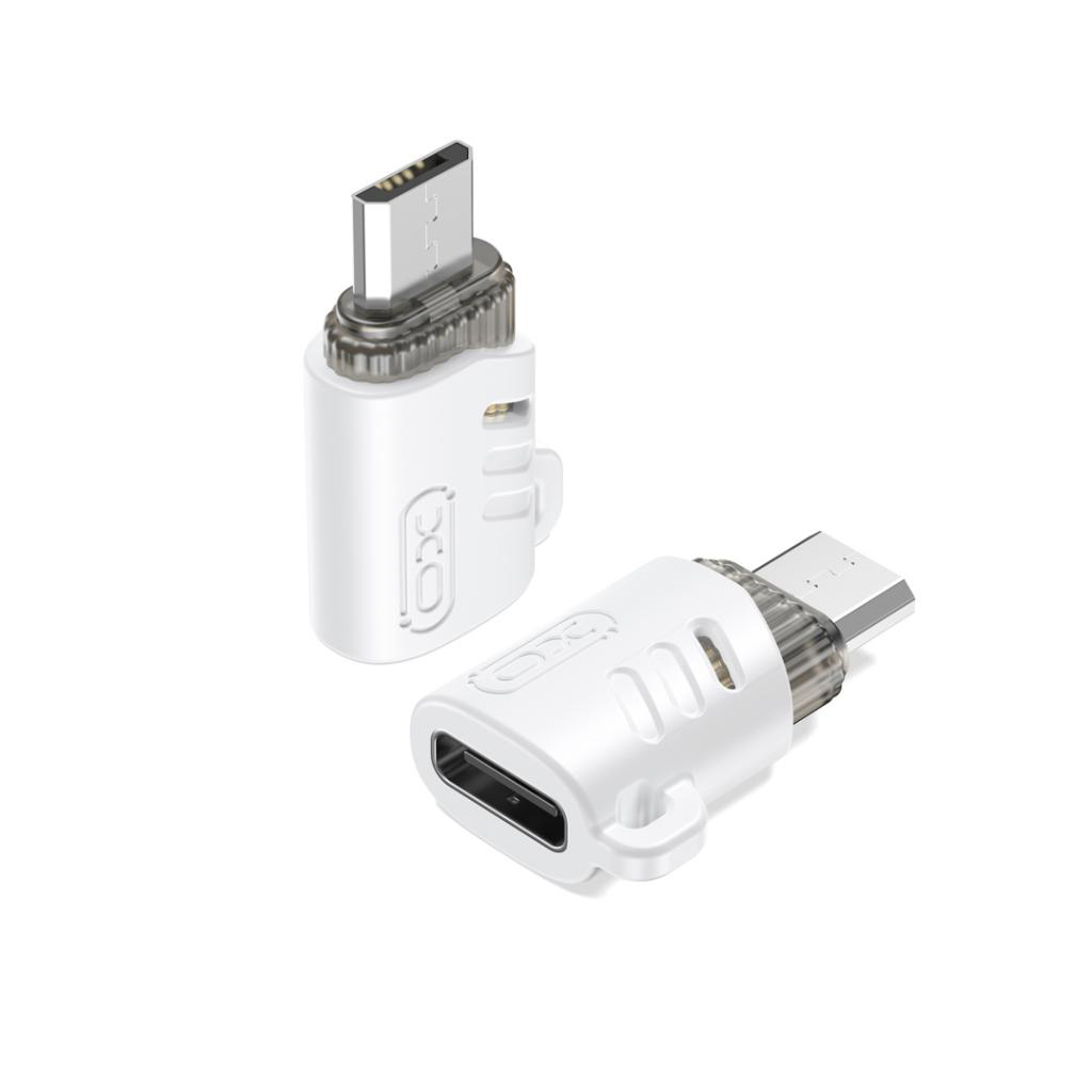 XO Adapter Micro USB – USB-C, Mini, NB256H white