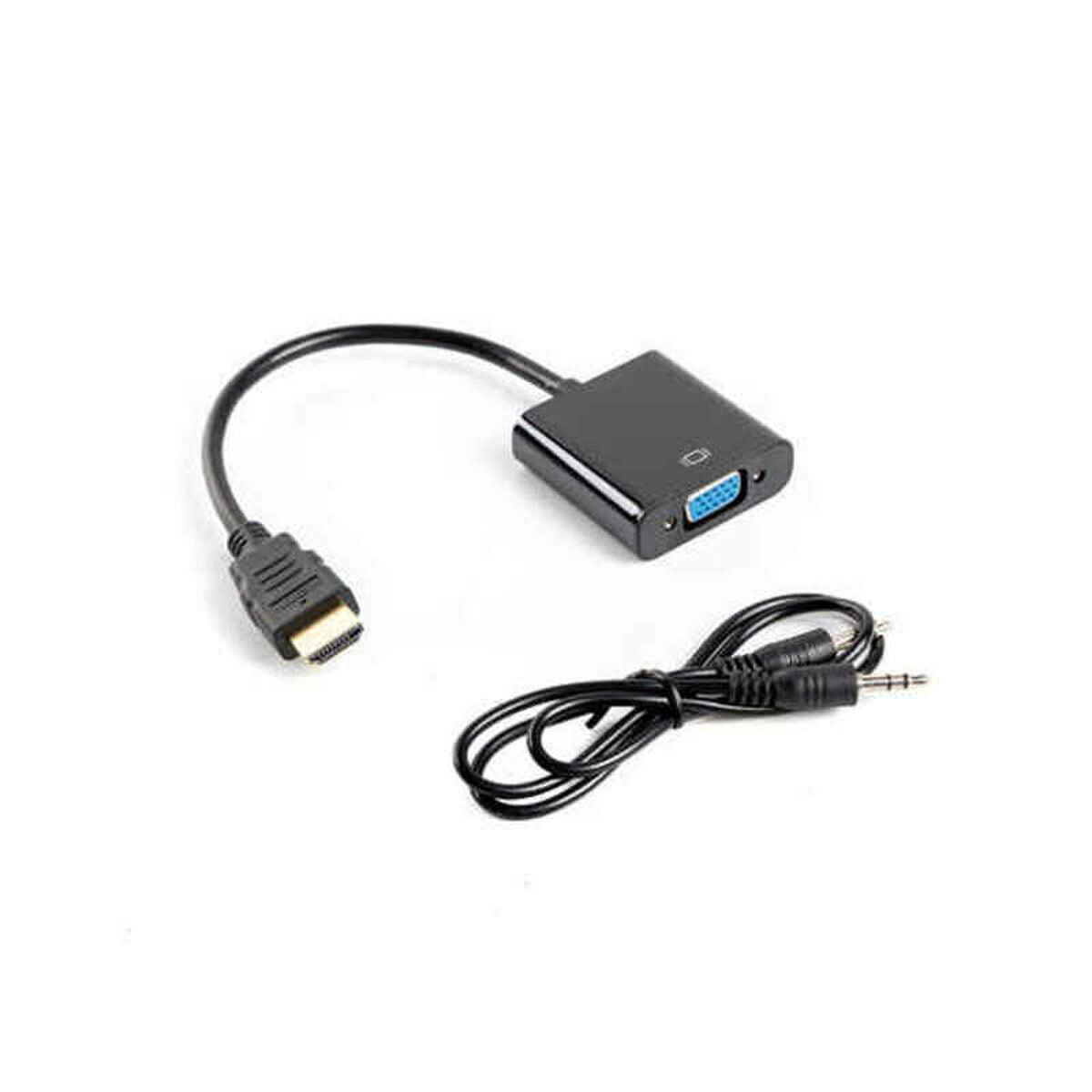 Lanberg HDMI-A (M) → VGA (F) + Audio Adapter – Μετατροπέας HDMI σε VGA με Ήχο / 1080p / 1920×1200
