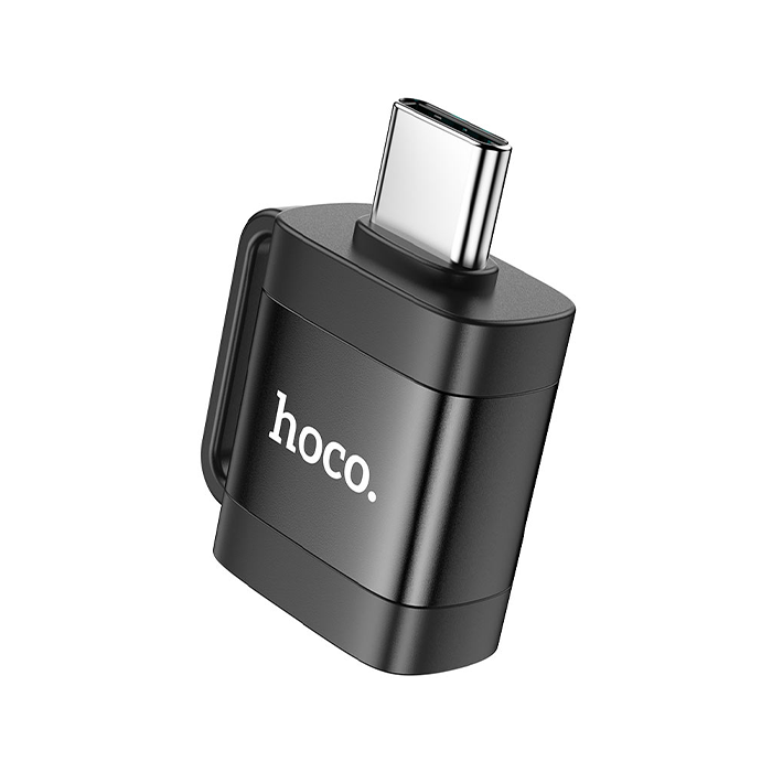 Adapter OTG USB C to USB A Hoco 3A UA31C black