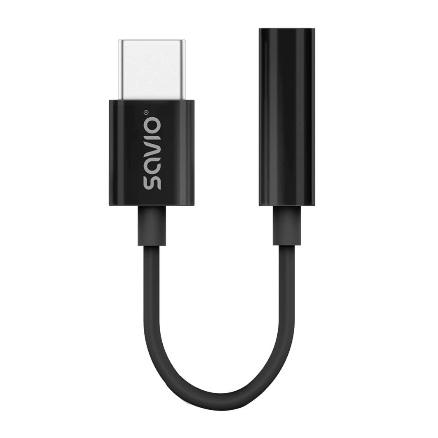 Savio Μετατροπέας USB-C male σε 3.5mm female 1τμχ (Συμβατό με Samsung, Apple iPad, iPhone , Motorola