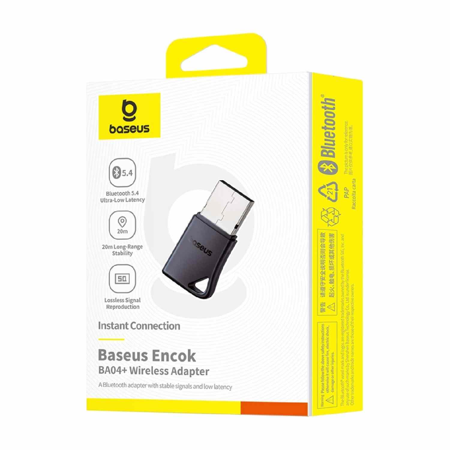 Baseus Encok BA04+ ,Προσαρμογέας USB Bluetooth 5.4