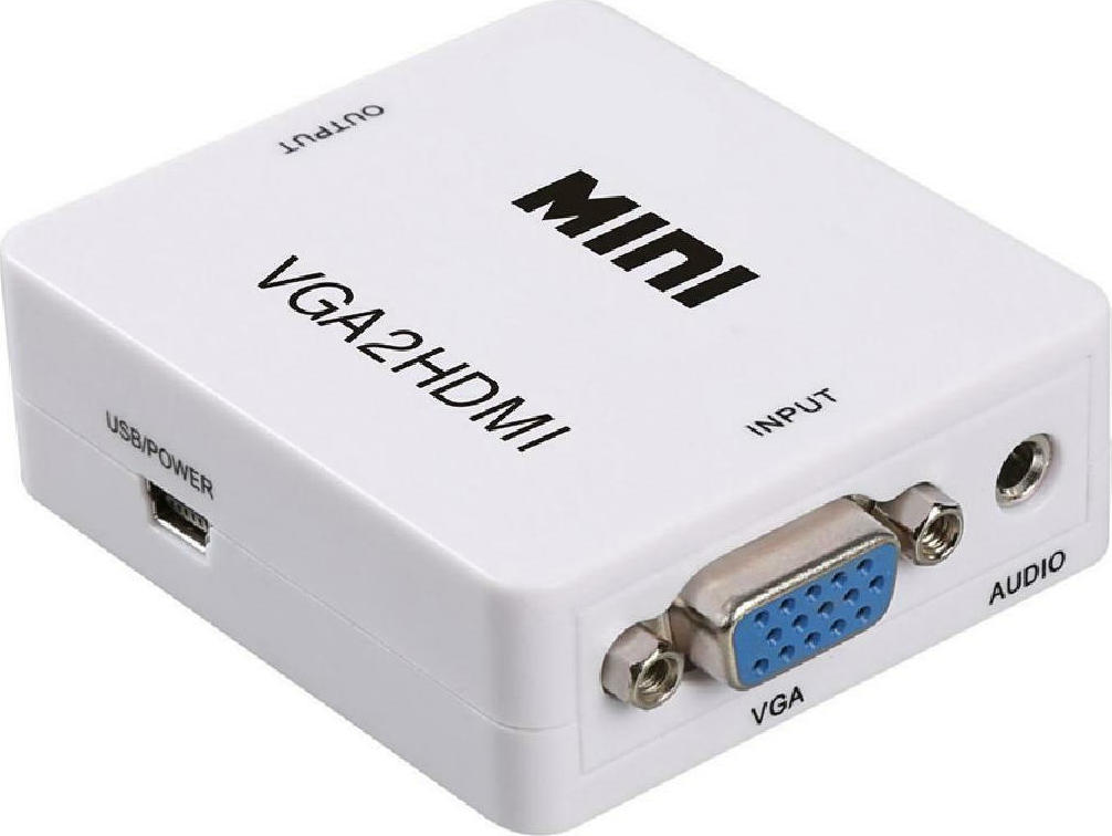 POWERTECH Video Converter VGA & 3.5mm Audio σε HDMI CAB-H107, Full HD