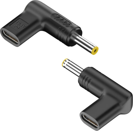 POWERTECH αντάπτορας τροφοδοσίας YX-06, USB-C σε Acer 5.5x2.5mm, μαύρος