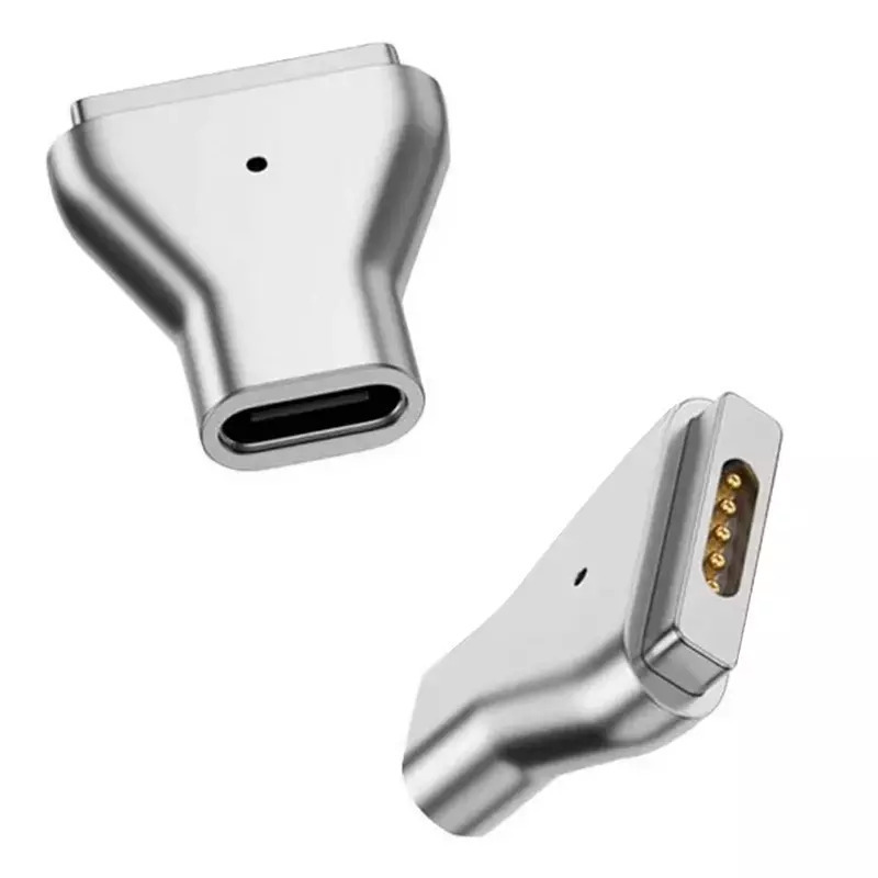 Powertech Βύσμα για Φορτιστή USB-C σε Magsafe 2, ασημί