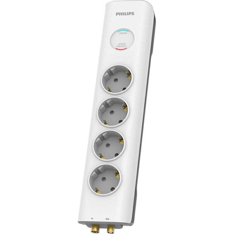 Philips Πολύπριζο 4 Θέσεων με Καλώδιο