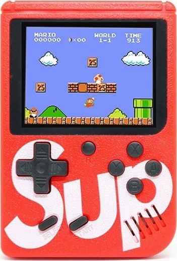 Ηλεκτρονική Παιδική Κονσόλα Χειρός Mini 8-Bit Κόκκινη για 6+ Ετών