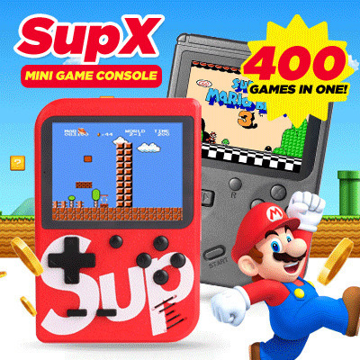 Ηλεκτρονική Παιδική Κονσόλα Χειρός Mini 8-Bit Κόκκινη για 6+ Ετών
