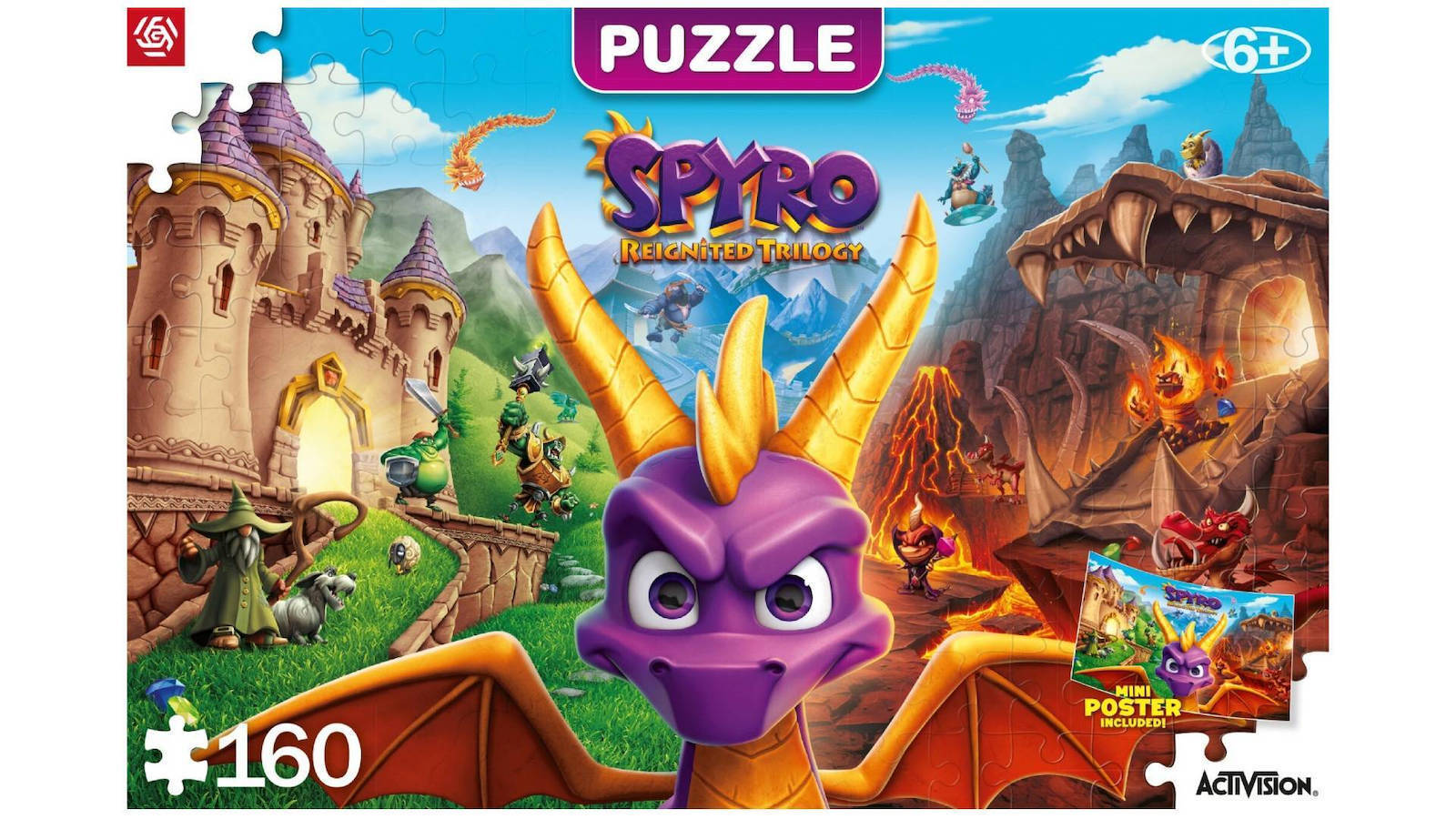 Παιδικό Puzzle Spyro Reignited Trilogy 160pcs για 6+ Ετών Good Loot