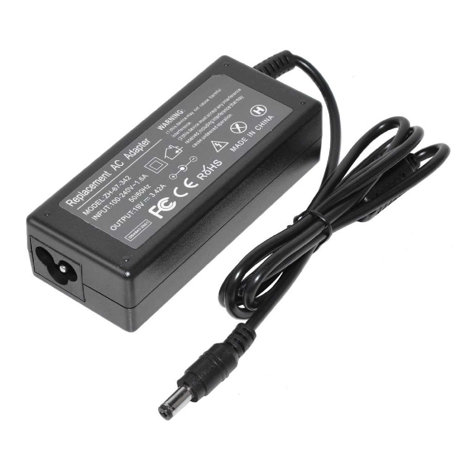 Makki Φορτιστής Laptop για Asus/Toshiba 65W 19V 3.42A 5.5×2.5mm χωρίς Καλώδιο Τροφοδοσίας