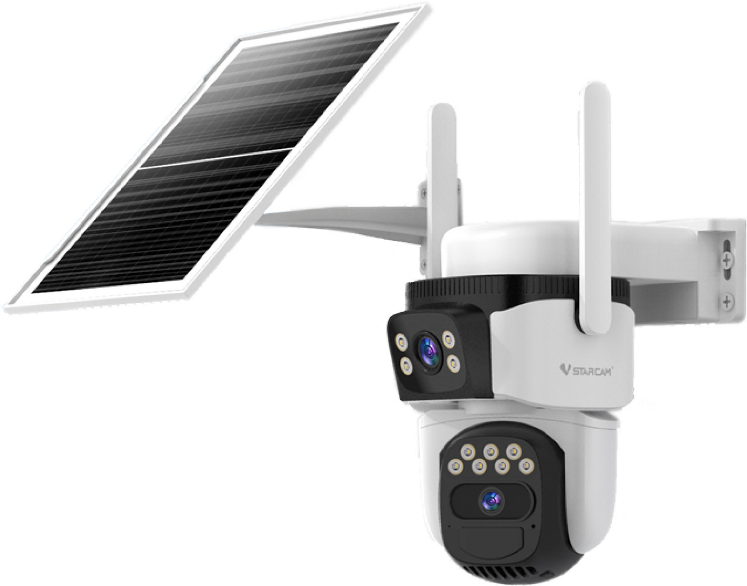 VSTARCAM smart ηλιακή κάμερα BG621DR, dual lens, 3MP, 4G, SD, PTZ, IP66