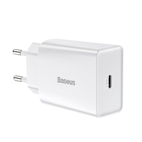BASEUS 220V 20W, 1*USB-C, Speed Mini (white) – CCFS-SN02
