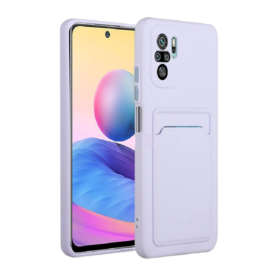 ΘΗΚΗ Xiaomi Redmi Note 10 Pro/Note 10 Pro Max Back Cover με Υποδοχή Κάρτας (μωβ)