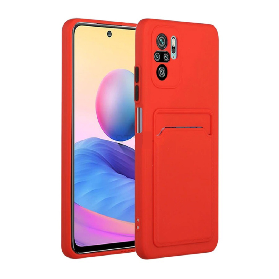 ΘΗΚΗ για Xiaomi Poco F3 Back Cover με Υποδοχή Κάρτας (κόκκινο)