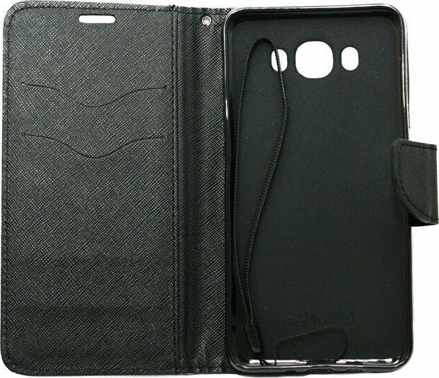 Θήκη Βιβλίο Fancy Για Samsung Galaxy J7 (2016) Μαύρο