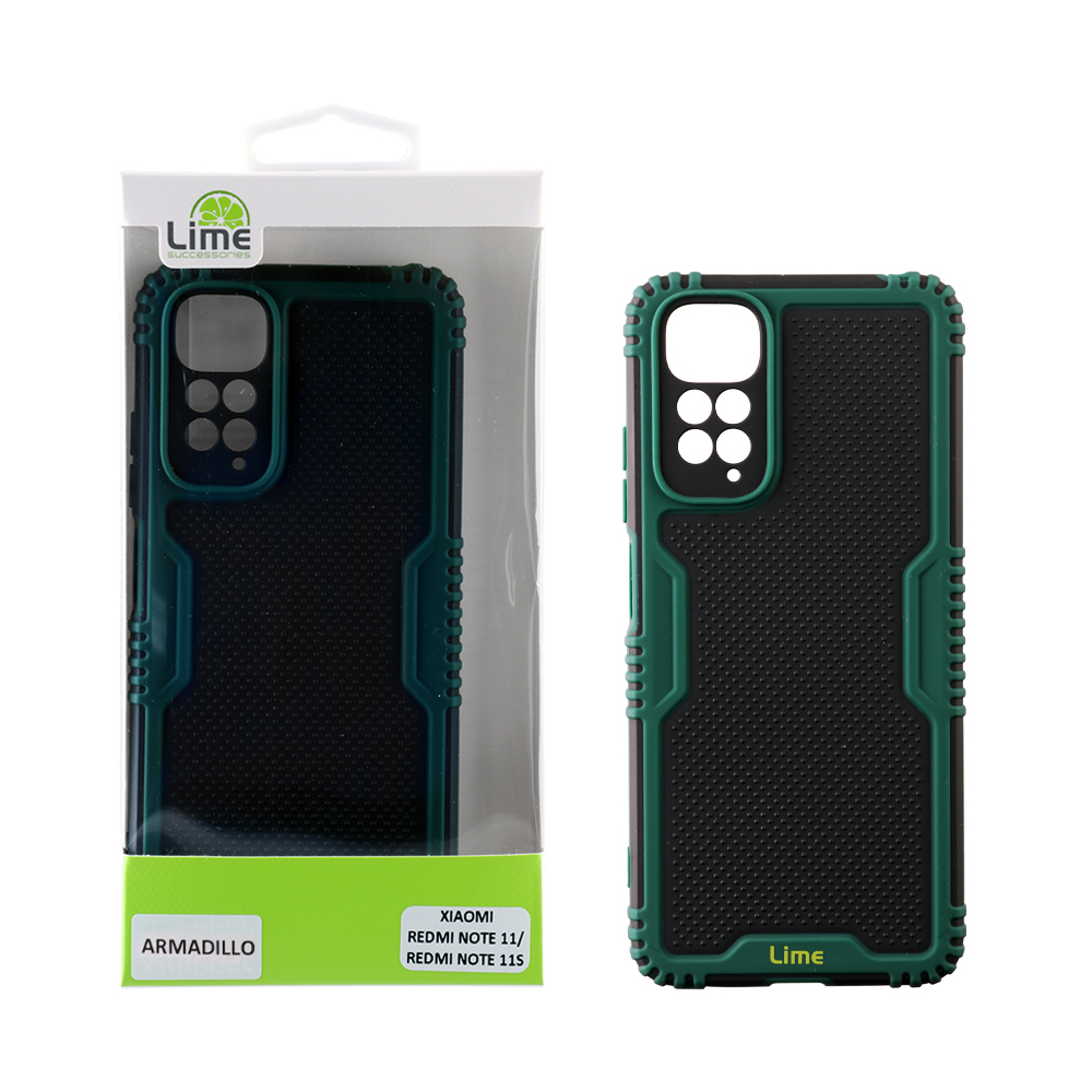Lime Armadillo Camera Guard Back Cover Πλαστικό Ανθεκτική Πράσινο (Redmi Note 11 / 11S 4G)