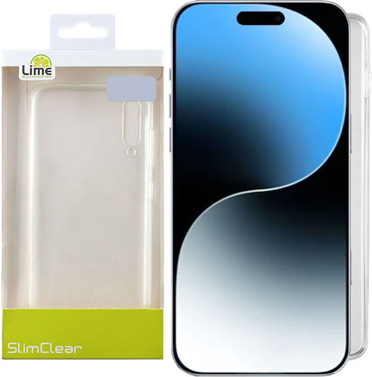 Lime Slimclear Back Cover Σιλικόνης Διάφανο (iPhone 16 Plus)