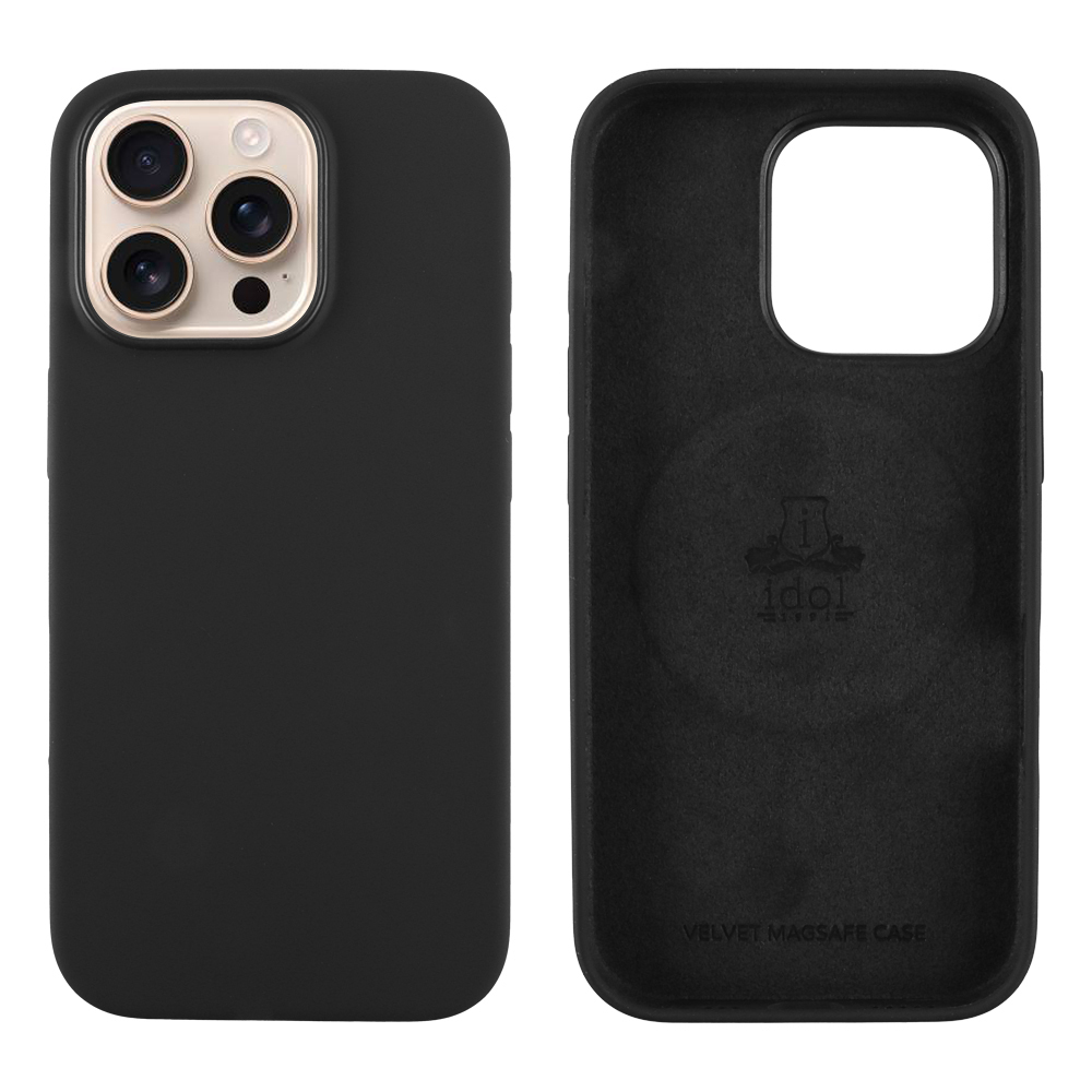 Θήκη Idol 1991 Velvet Back Cover Σιλικόνης Μαύρο (iPhone 16 Pro)