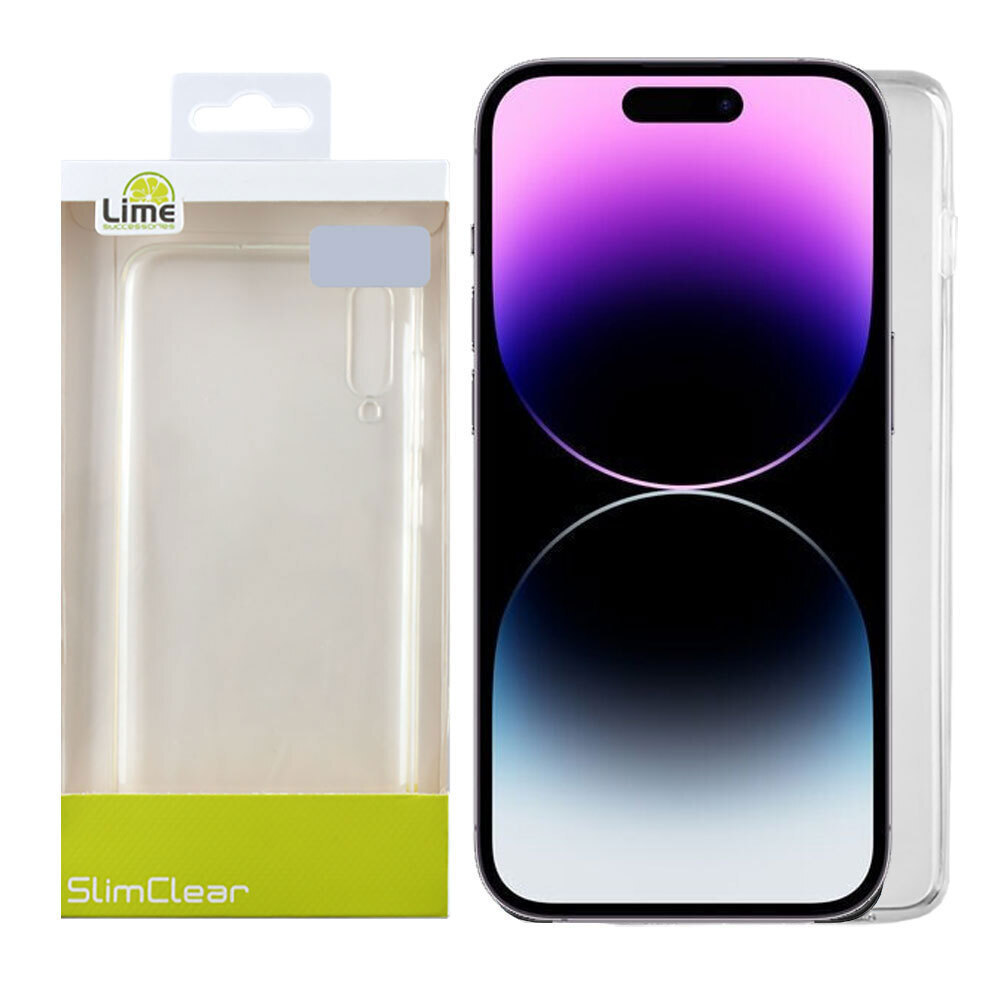 Θήκη Lime Slimclear Back Cover Σιλικόνης Διάφανο (iPhone 14 Pro)