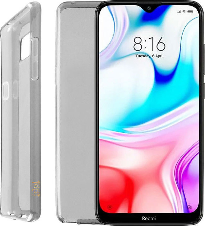 Θήκη Idol 1991 Air Slim TPU Back Cover Σιλικόνης Γκρι (Redmi 8)
