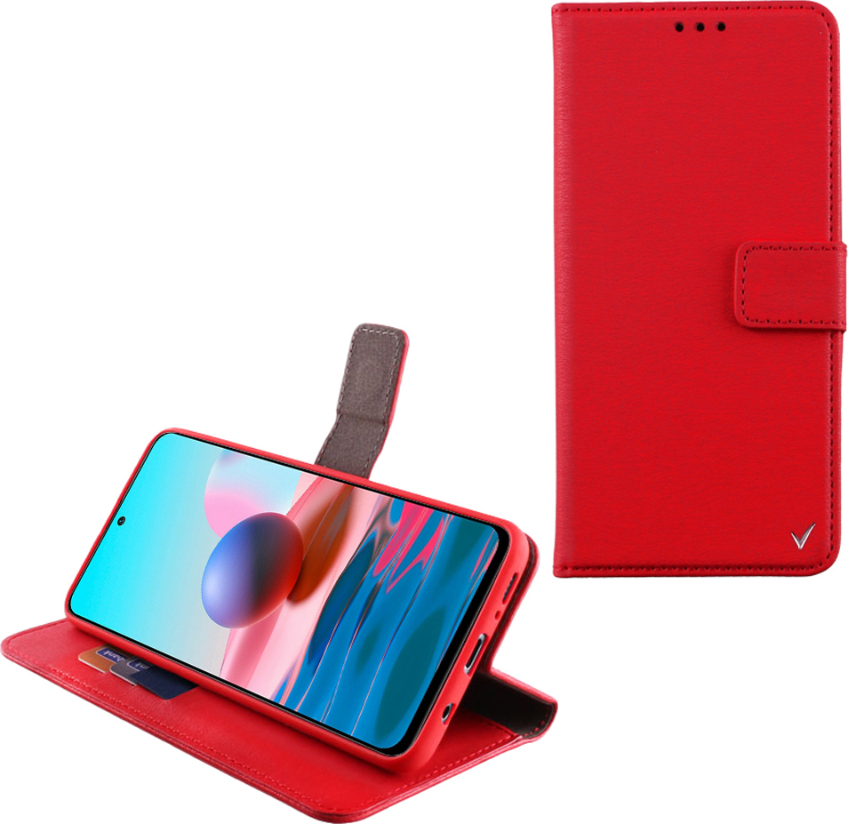Θήκη Allure Magnet Wallet Δερματίνης Κόκκινο (Redmi Note 10 / 10s / Poco M5s)
