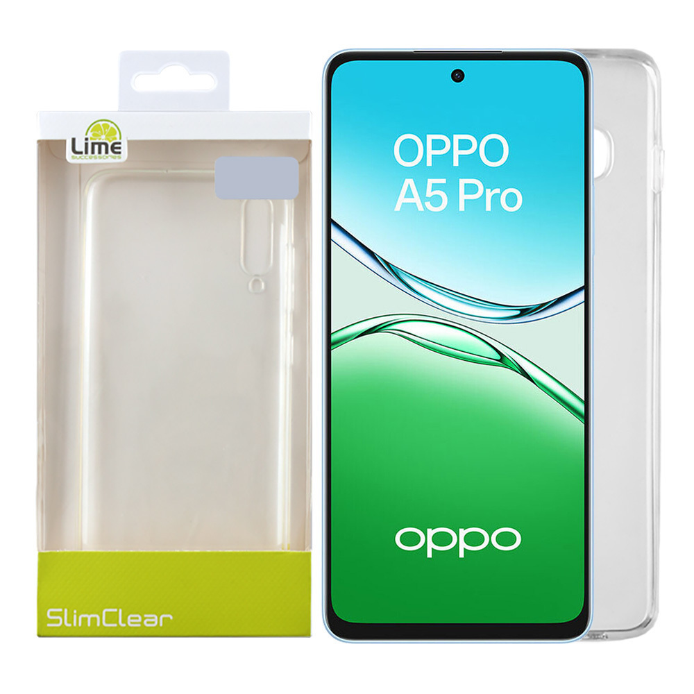 Θήκη Lime Slimclear Back Cover Σιλικόνης Διάφανο (Oppo A5 Pro)