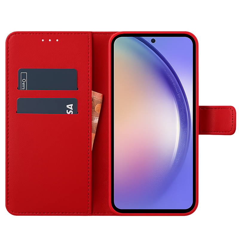Θήκη Πορτοφόλι MobiCase για Samsung Galaxy A26 5G Κόκκινη τύπου Wallet