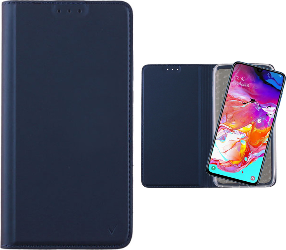Θήκη Magnet Book Δερματίνης Μπλε (Galaxy A70)