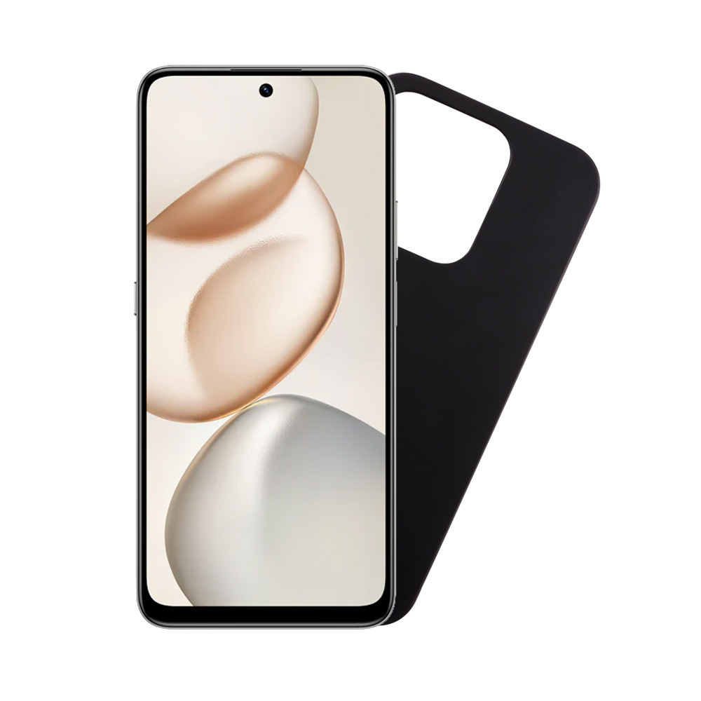 Θήκη Back Cover Σιλικόνης με Λουράκι Μαύρο (Honor X7D,