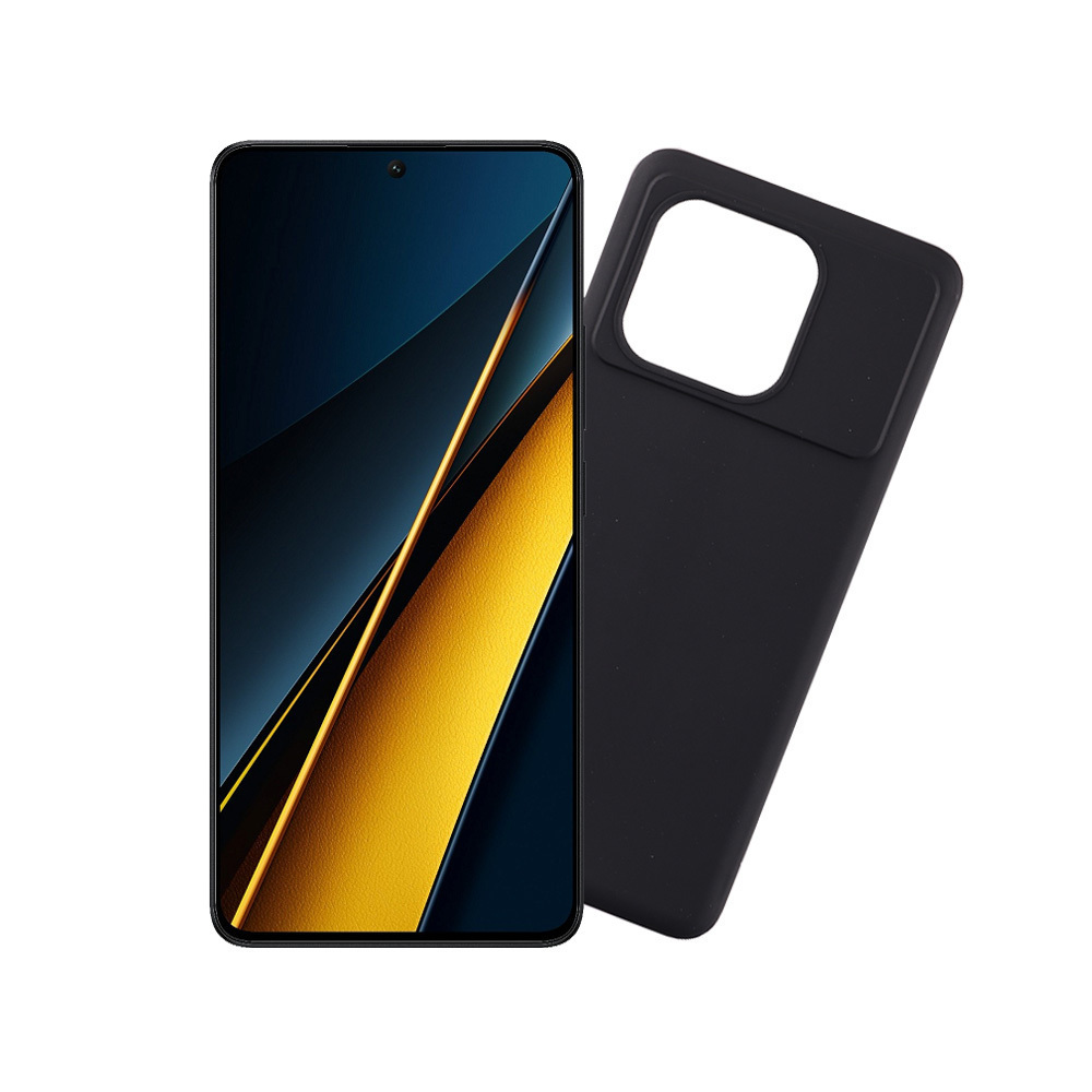 Θήκη Back Cover Σιλικόνης  Μαύρο (Poco X6 Pro)
