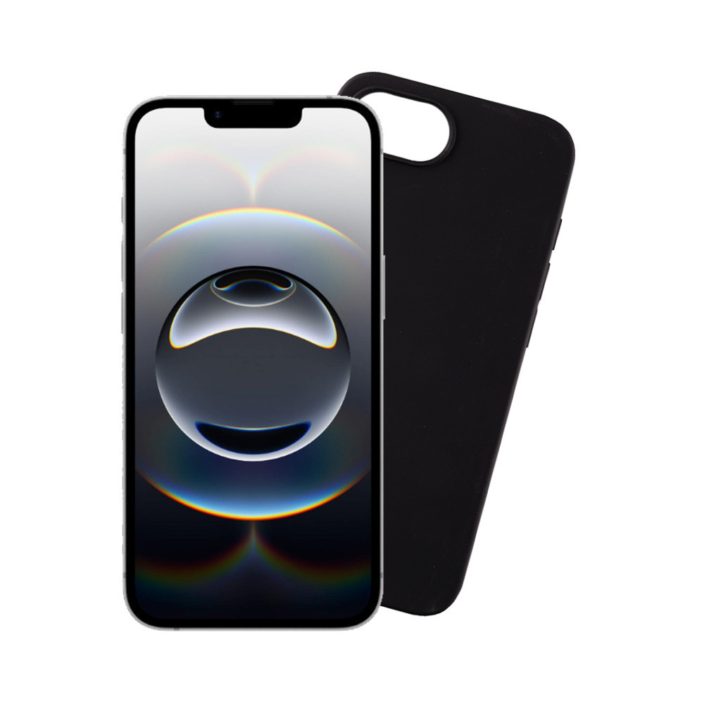 Θήκη Back Cover Σιλικόνης Μαύρο (iPhone 17e / 16e)
