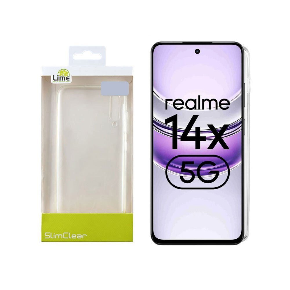 Θήκη Lime Slimclear Back Cover Σιλικόνης Διάφανο (Realme 14x 5G)