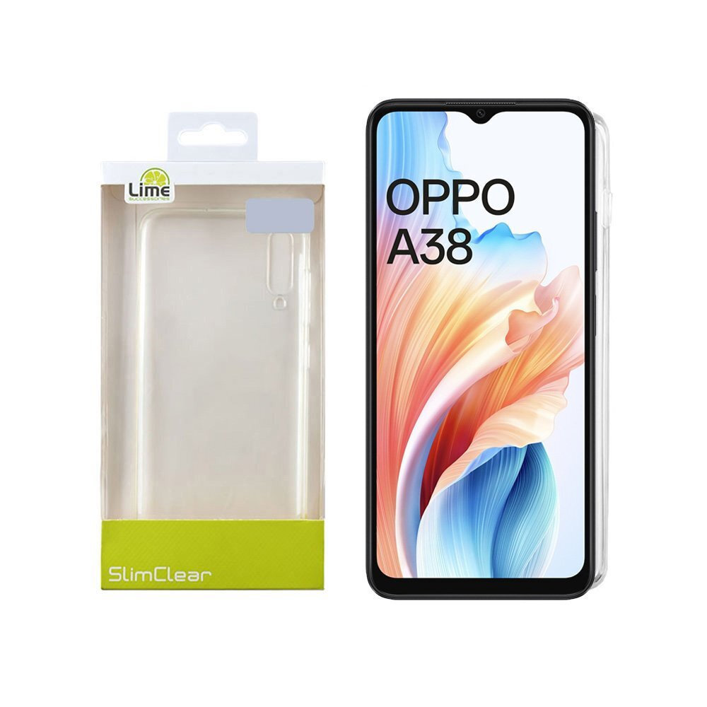 Θήκη Lime Slimclear Back Cover Σιλικόνης Διάφανο (Oppo A38)
