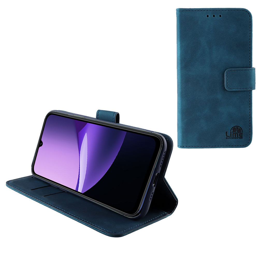 Θήκη Lime Essential Magnet Book Δερματίνης / Σιλικόνης Μπλε (Redmi 15C 5G)