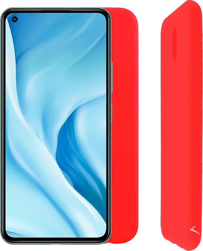 Θήκη Camera Guard Back Cover Σιλικόνης Κόκκινο (Xiaomi Mi 11 Lite / 11 Lite 5G / 11 Lite 5G NE)
