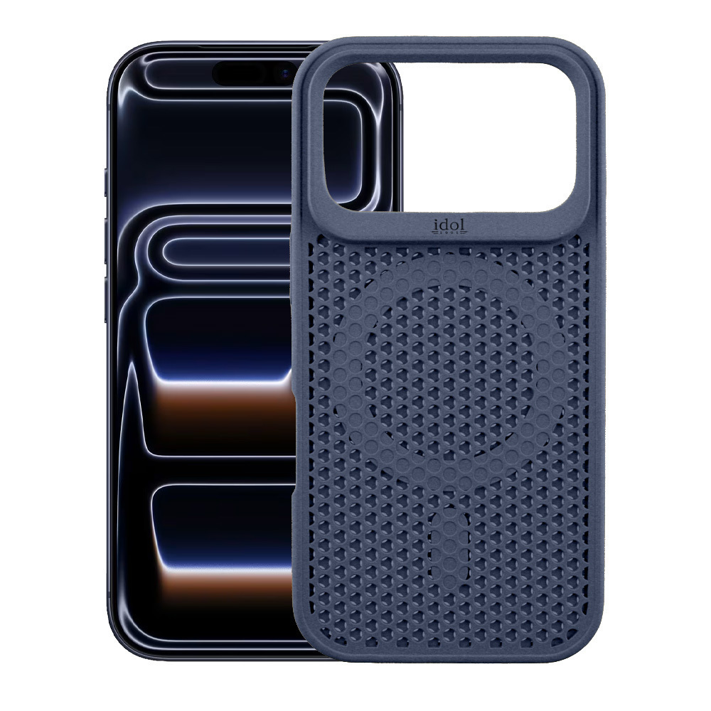 Idol 1991 Air Back Cover Σιλικόνης Μπλε (iPhone 17 Pro Max)
