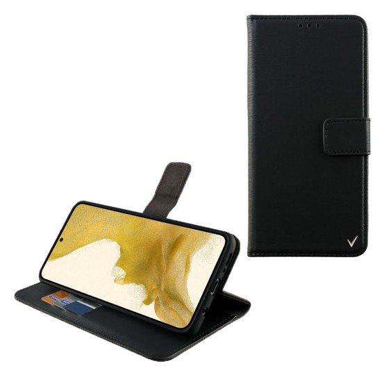 ΘΗΚΗ ALLURE SAMSUNG S22 ULTRA 5G MAGNET BOOK STAND CLIP BLACK