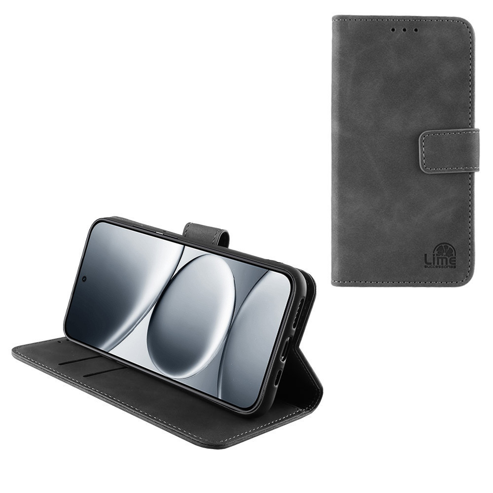 Θήκη Lime Essential Magnet Book Δερματίνης Γκρι (Redmi Note 15 Pro+)