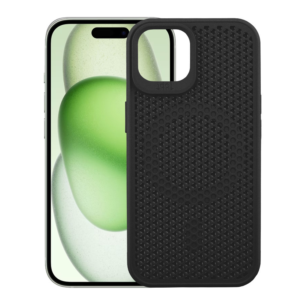 Idol 1991 Air 360 Full Cover Σιλικόνης Μαύρο (iPhone 14)