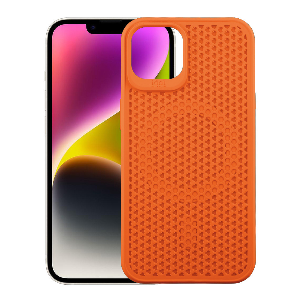 Idol 1991 Air Back Cover Σιλικόνης Πορτοκαλί (iPhone 14)
