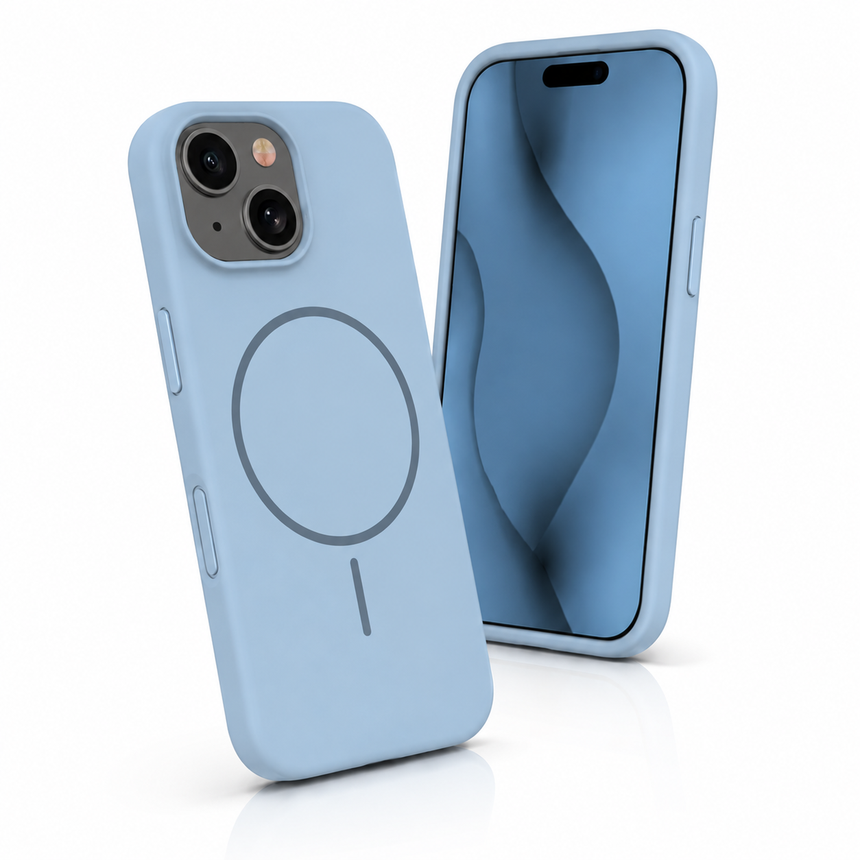 Silicone Thin Mag case for iPhone 17 Pro Max 6,9″ light blue